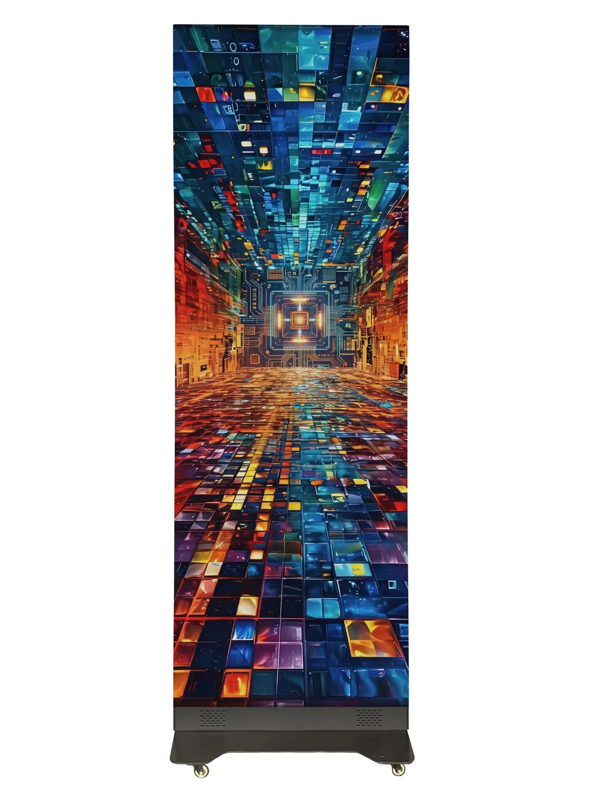 Totem LED P2.5 GOB 64 × 192 cm MEGALIGHT – totem allumé, en stock au Maroc
