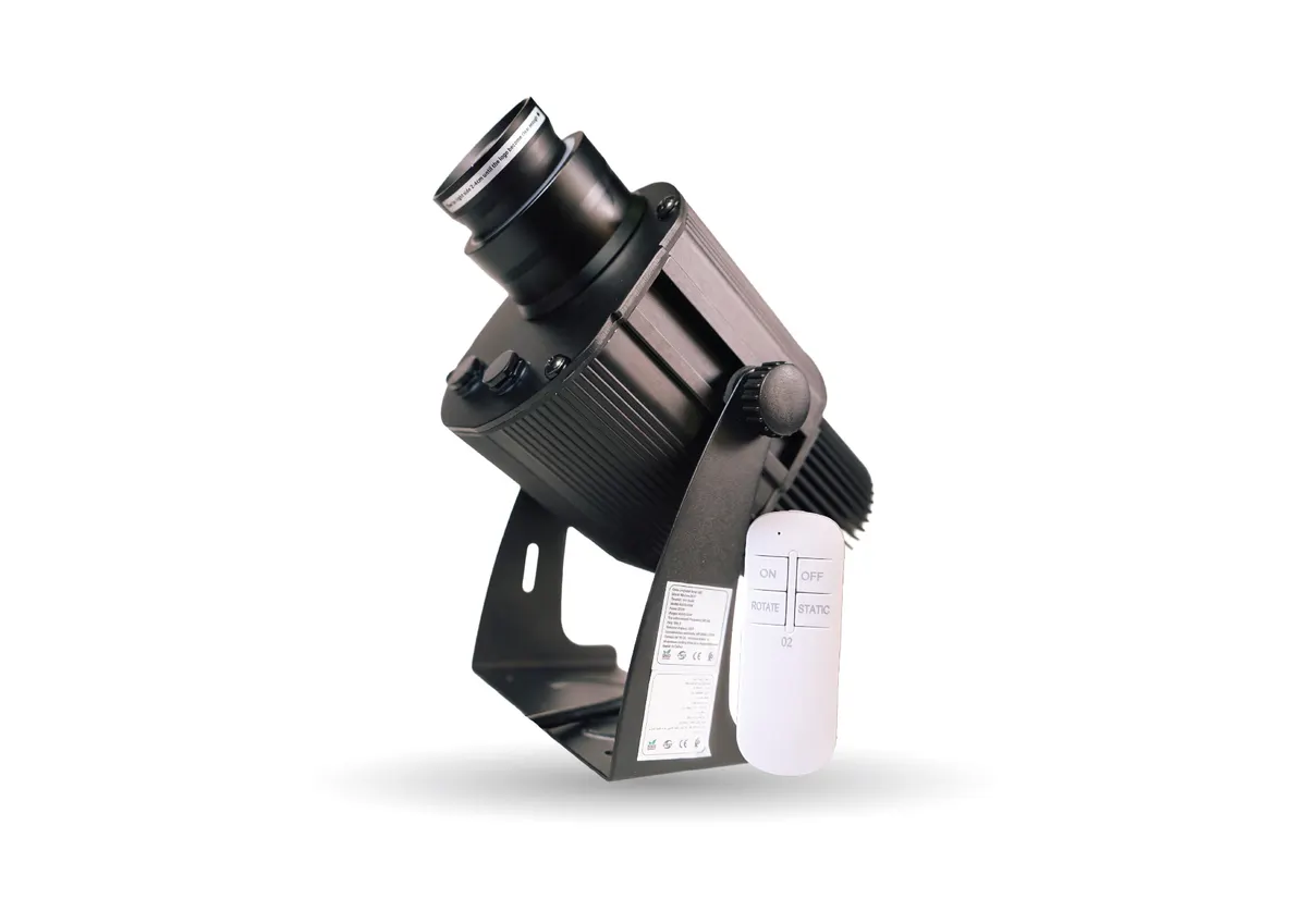 Projecteur gobo LED MG-J 50 W / 100 W MEGALIGHT – projecteur de trois quarts, en stock au Maroc