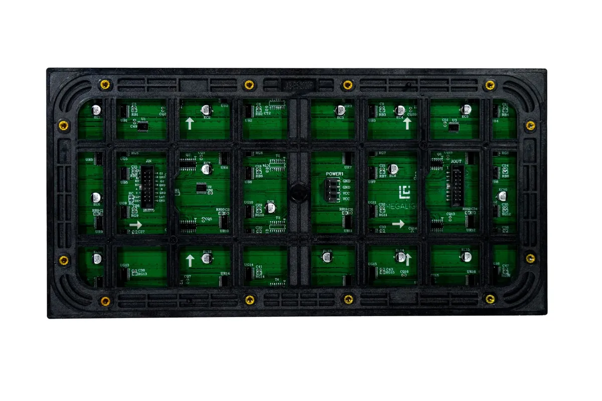 Module LED extérieur P3 MEGALIGHT – vue arrière, en stock au Maroc
